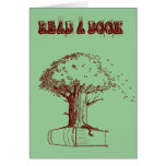 Tree and a book cards