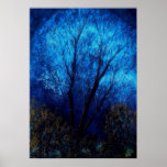 Tree and Blue Sky, Evening. Print