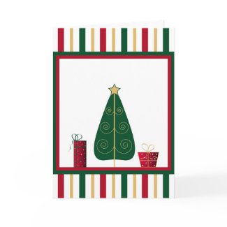 Tree and gifts - Card card