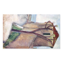 Tree and House by Amedeo Modigliani Rectangular Sticker