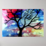 Tree and Ink Transparent Layers Poster