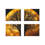 Tree and Moon Wrapped Canvas_Customizable Canvas Prints