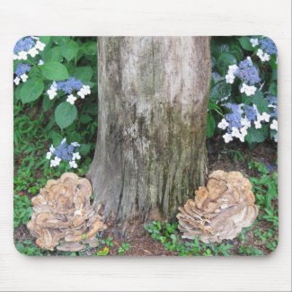 Tree and Mushroom Mousepad mousepad