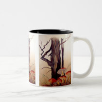 Tree and Mushrooms, Mug by artbyjolyn Tree and Mushrooms, Mug