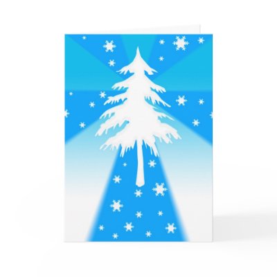 Tree and snowflakes - Card by cycreation