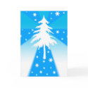 Tree and snowflakes - Card