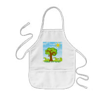 Tree and Sun aprons