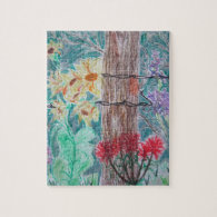 Tree and Wild Flowers Puzzle