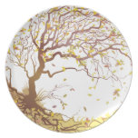 Tree and Wind Party Plate