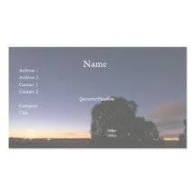 Tree at Night 2 Business Card