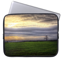 Tree at sunset HDR photography laptop sleeve laptop sleeves