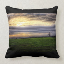 Tree at sunset HDR photography mojo pillow cushion pillows