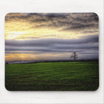 Tree at sunset HDR photography mousemat mousepads