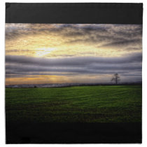 Tree at sunset HDR photography napkins napkins