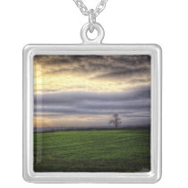 Tree at sunset necklace necklaces
