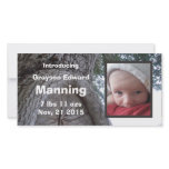 Tree Baby Announcement Personalized Photo Card