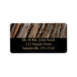 Tree Bark Address Label