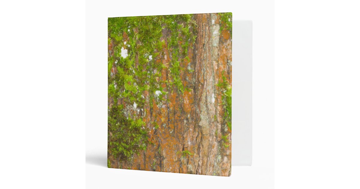 Tree Bark and Moss Binder Zazzle