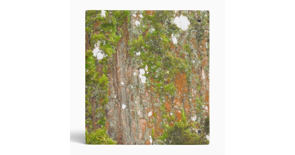 Tree Bark and Moss Binder Zazzle