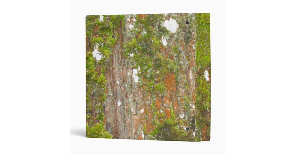 Tree Bark and Moss Binder Zazzle