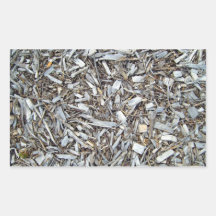 Tree Bark chips Rectangular Sticker