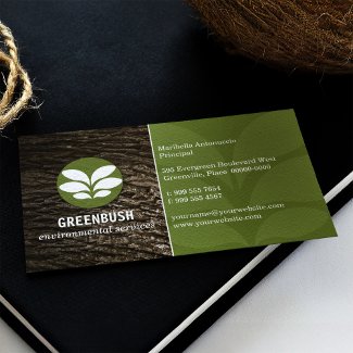 Tree Bark Environmental Business Card profilecard