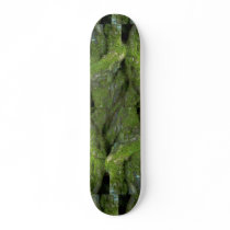Tree bark skate board deck