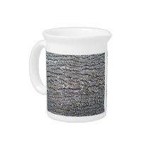 Tree Bark Texture Horizontal Pitcher