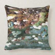 Tree Bark Texture Throw Pillow