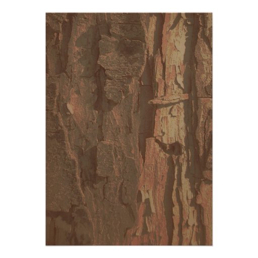 Tree Bark Wedding Invitations