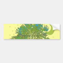Tree Blues Bumper Stickers