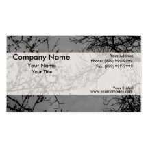 Tree branches on a dark sky. business card