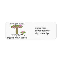 Tree Breast Cancer Address Label