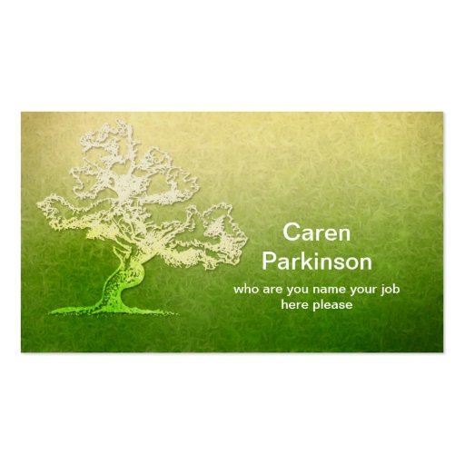 tree business card (front side)