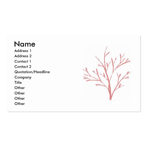 Tree by Jenny Arder Business Card