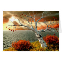 Tree by the Ocean Cards