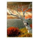 Tree by the Ocean Greeting Card