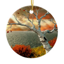 Tree by the Ocean Christmas Tree Ornament