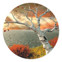 Tree by the Ocean Stickers