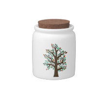 tree  canister candy dishes