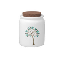 tree  canister candy jars