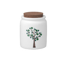 tree  canister candy jars