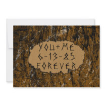 Tree Carving Invite invitations by gopherus Tree Carving Invite invitations