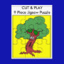 Tree, CUT & PLAY 9 Piece Jigsaw Puzzle