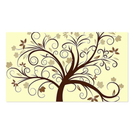 Tree Design Business Card (back side)
