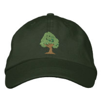 Tree embroidered hats