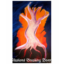 tree fire door, Illusions Breaking Down t-shirts