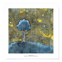Tree for dreamers fun unique modern landscape art posters