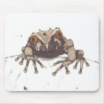 Tree Frog and Fly Mousepad mousepads