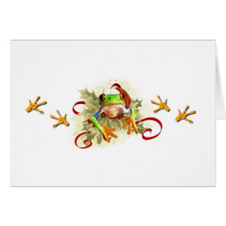 Frog Christmas Greeting Cards | Zazzle